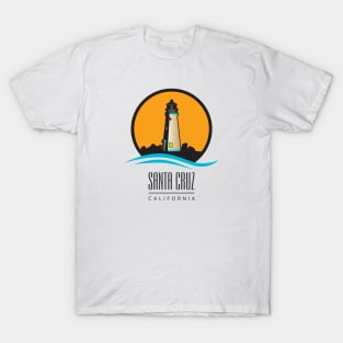 Santa Cruz California Light House Icon T-Shirt